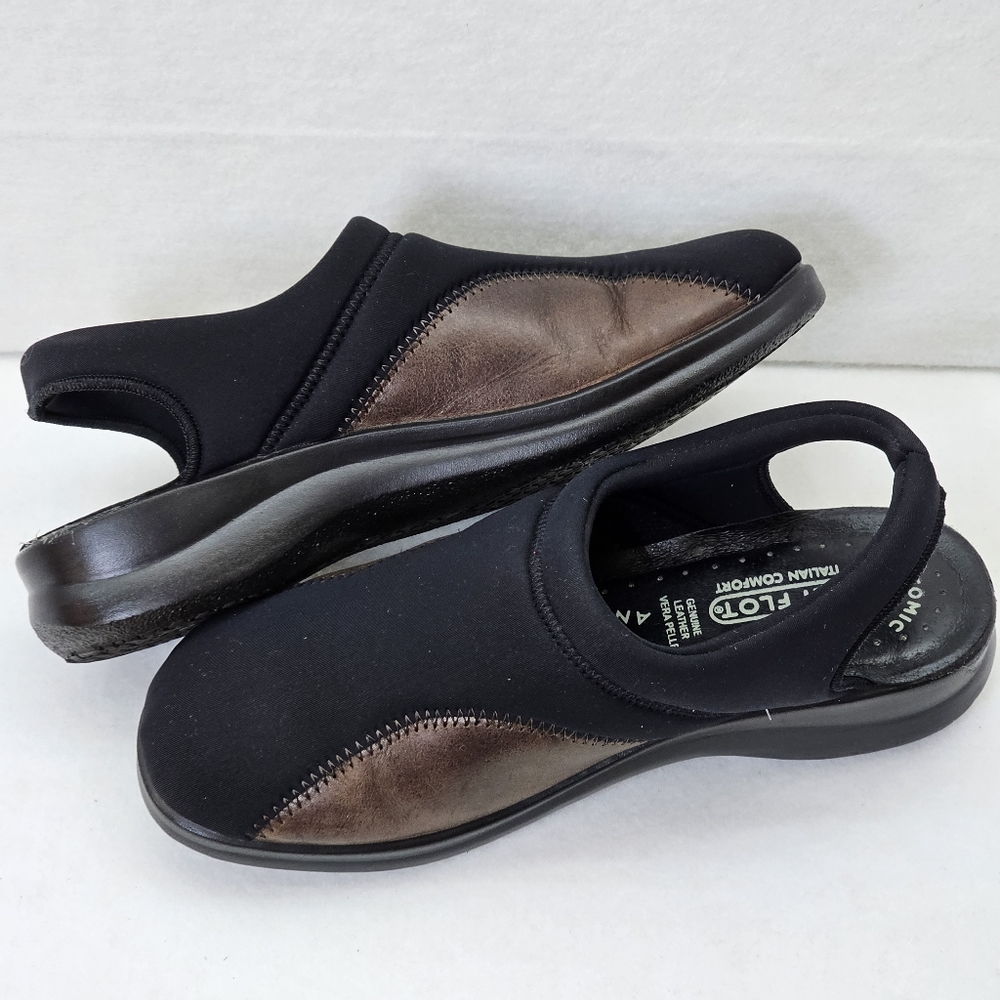 Fly Flot Anatomic Italian Comfort Anti-Shock Leather Shoe, Like New, sz 37